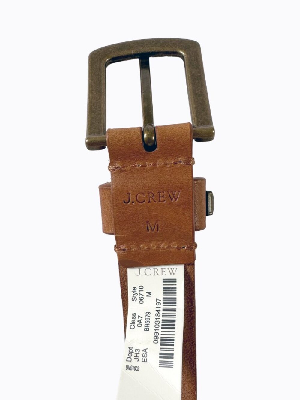 J.Crew Studded Crystal Leather Belt Brown M Western Cowgirl Whimsigoth Boho FA13 - Picture 8 of 9